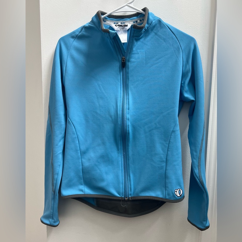 Pearl Izumi Women's Blue Cycling Jacket full zip size large